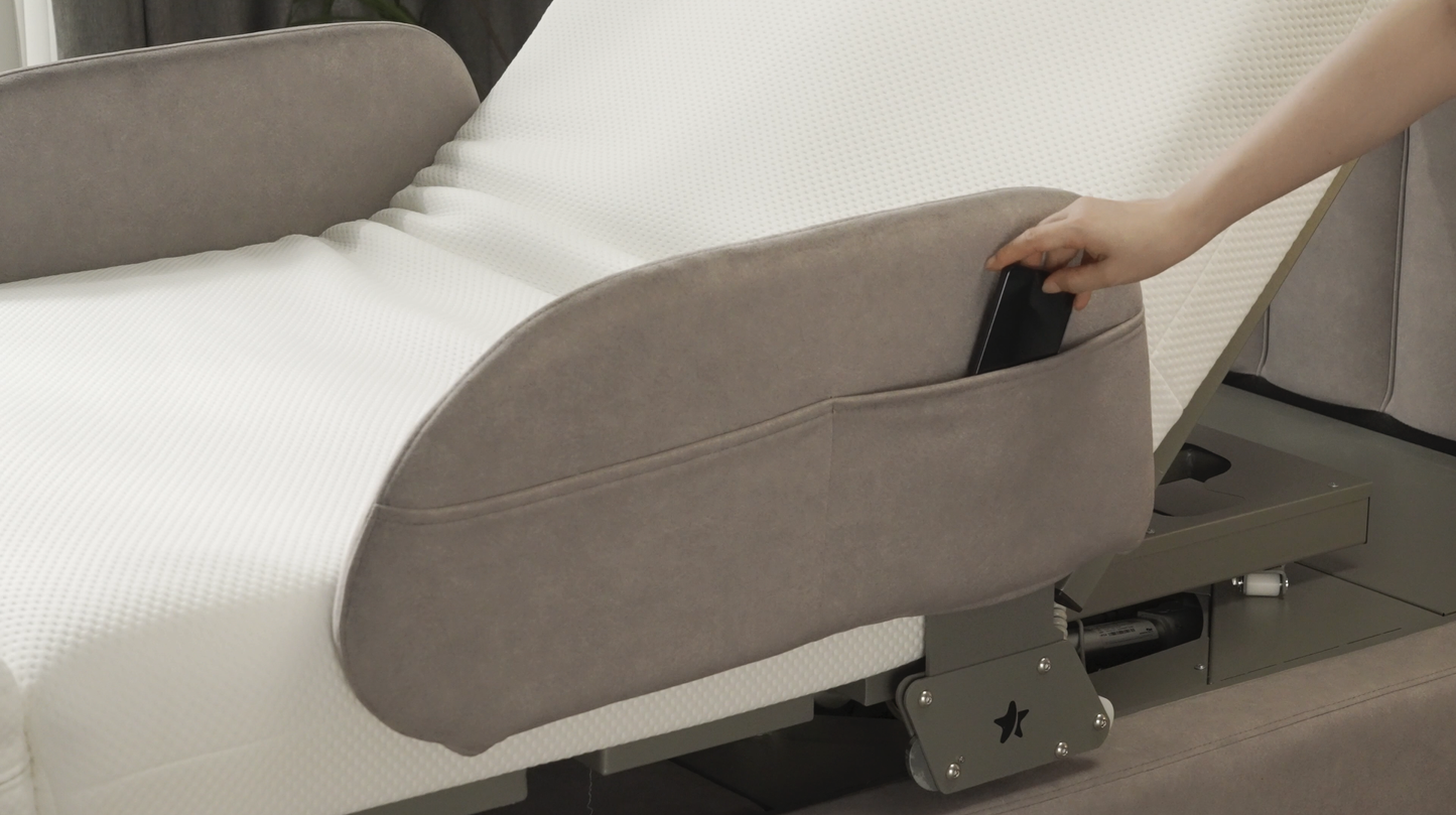 Orin Full Electric Rotating Adjustable Bed with Stand Assist By Starsleep