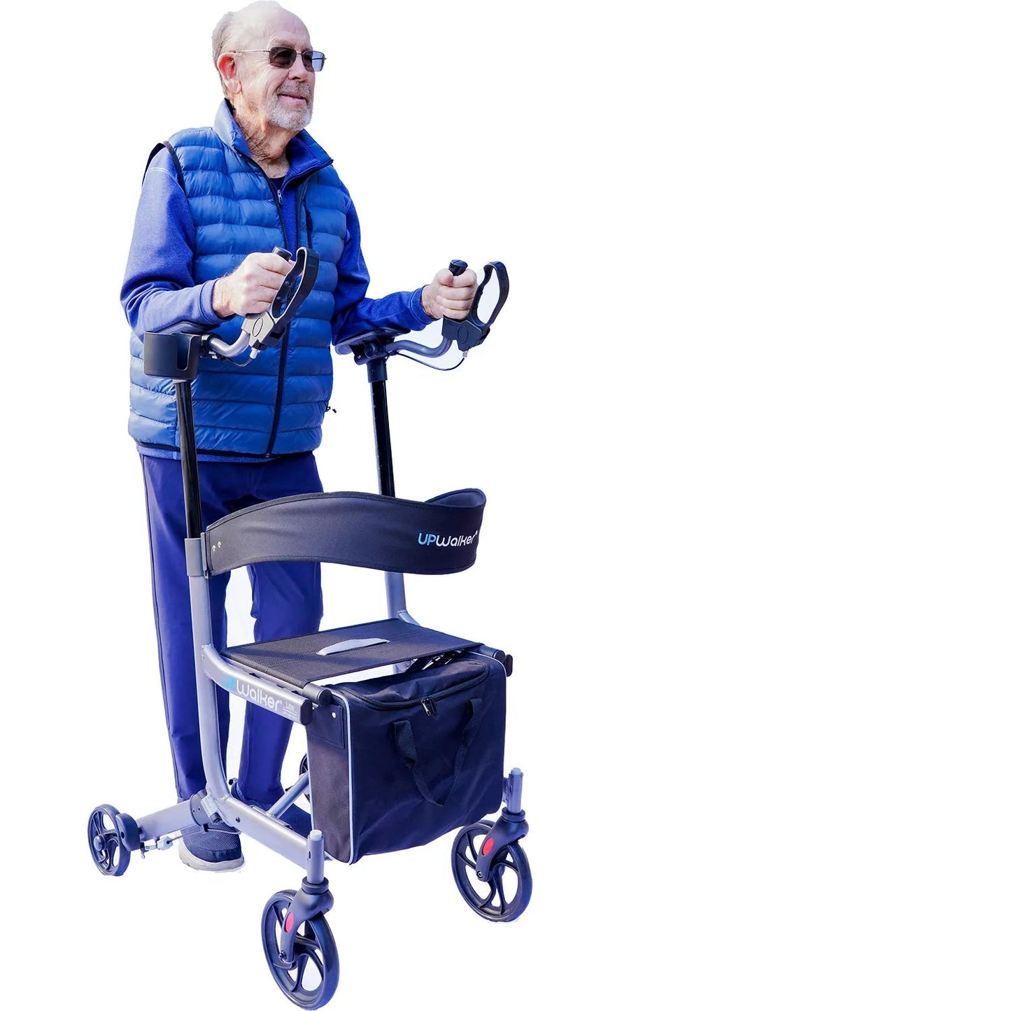UPWALKER® EZ LITE TOOL-FREE FOLDING BACKSAVER ROLLATOR