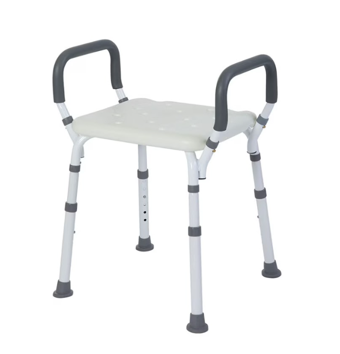 PREMIUM SHOWER BENCH/CHAIR WITH REMOVABLE PADDED ARMS