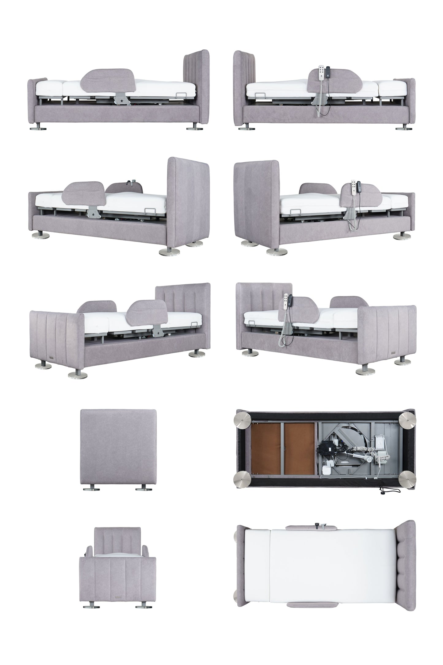 Orin Full Electric Rotating Adjustable Bed with Stand Assist By Starsleep