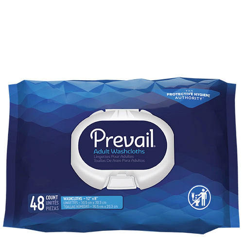 Prevail Soft Pack Washcloths (Case of 12 Packs)