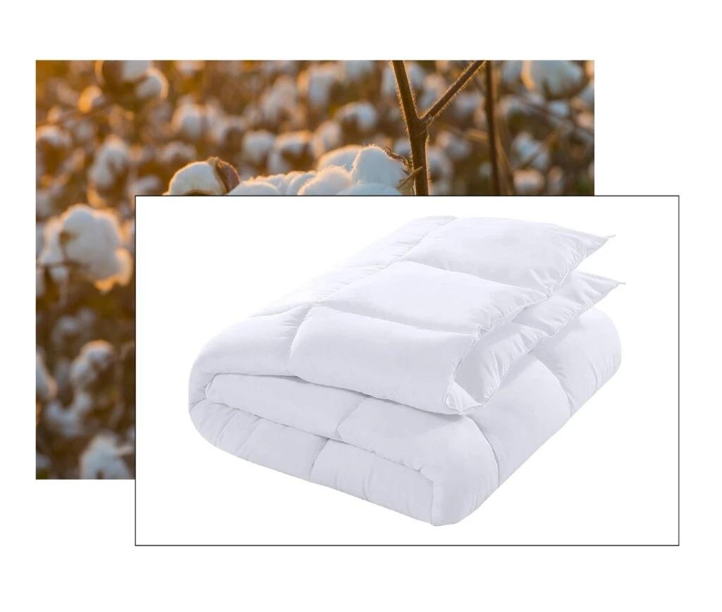 Duvet & Duvet Cover (White & Gray) for Aura Beds