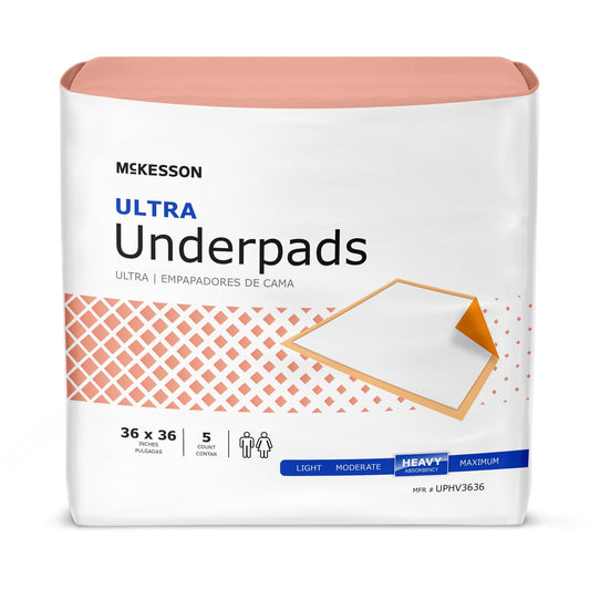 McKesson Disposable Polymer Heavy Absorbency Underpads